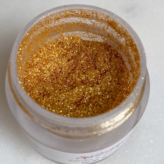 Gold Star Shaped Edible Glitter / Sprinklify