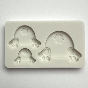 BUNNY BOTTOMS MOLD, Fondant Mold, Chocolate Mold, Cake Decorating, Garden Theme Mold, Rabbit Mold, Spring Mold, Easter Silicone Resin Mold