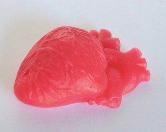 Heart Mold, Anatomical Heart Silicone 3D Mold, Soap Mold, Resin Mold, Chocolate Mold, Bath Bomb Mold Human Heart Shaped Highly Detailed Mold