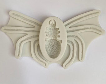 SPIDER MOLD (LARGE), Fondant Mold, Halloween Cake Decoration, Baking Supplies, Spooky Mold, Creepy Crawlers Mold, Silicone Clay Mold, Shapem