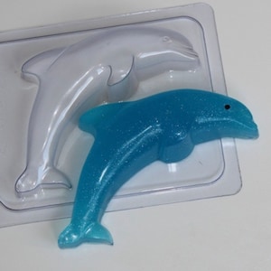 Dolphin Mold LESS THAN PERFECT Soap Mold, Bath Bomb Mold, Ocean Theme Chocolate Mold, Under the Sea Creatures Candle Wax Mold, Nautical Mold