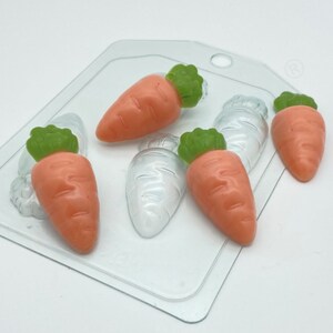 CARROTS MOLD (Mini), Easter Mold, Chocolate Mold, Fondant Mold, Candy Mold, Spring Mold, Easter Cake Decoration Tools, Bunny Mold, Rabbit