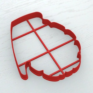GRENADE COOKIE CUTTER, Fondant Cutter, Military Cake Decoration, Police Theme Cookie Cutter, Plastic Cookie Cutter, Fathers Day Cake Decor