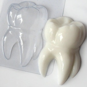 TOOTH MOLD, Dental Soap Mold, Molar Tooth Plastic Bath Bomb Mold, Chocolate Mold, Medical Soap Making Supplies, Dentist Graduation Cake Mold
