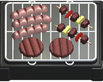 MOLDE PARA BARBACOA, Molde para jabón, Molde para bombas de baño, Molde para chocolate, Decoración para tartas del Día del Padre, Molde para fondant, Molde para comida, Molde para carne a la parrilla
