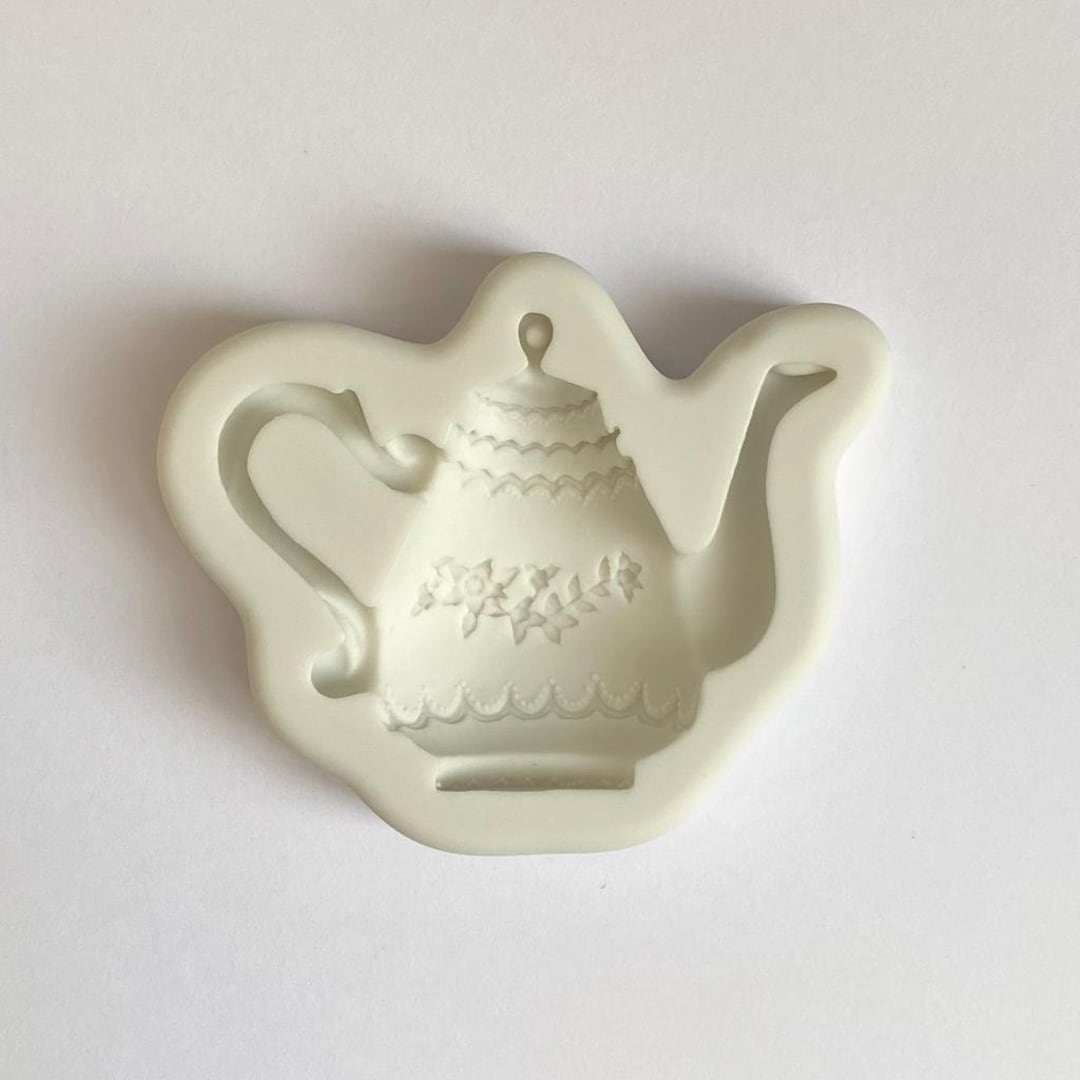 TEAPOT MOLD, Tea Kettle Fondant Mold, Highly Detailed Silicone