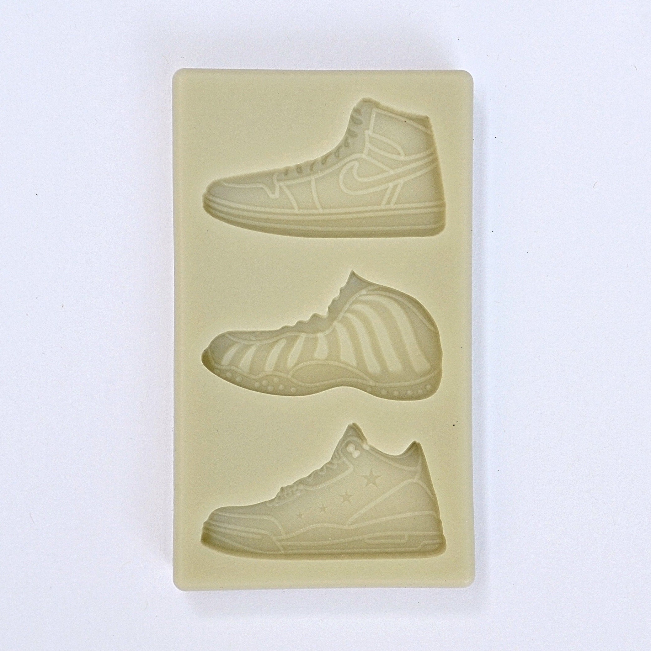 SNEAKERS VARIETY MOLD, Fondant Mold, Cupcake Decorating, Chocolate Mold, Boys Birthday Cake Decoration, Resin Mold, Shoes Mold, Sport Theme