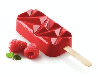 CAKESICLE MOLD (4 Cavity), Geometrical Popsicle Mold, Baking Mold, Dessert Mold, High Quality Silicone Mold, Ice Cream Mold, Baking Supplies
