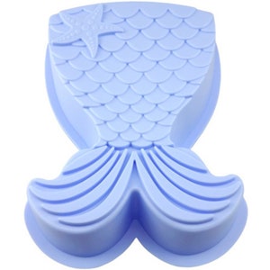 BREAKABLE MERMAID MOLD, Mermaid Tail Chocolate Mold, Ocean Theme Cake Decoration Mold, Silicone Fondant Mold, Nautical Mold, Beach Mold