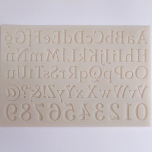 White Silicon Resin Cursive Alphabet Mold at Rs 220/piece in Vasai Virar