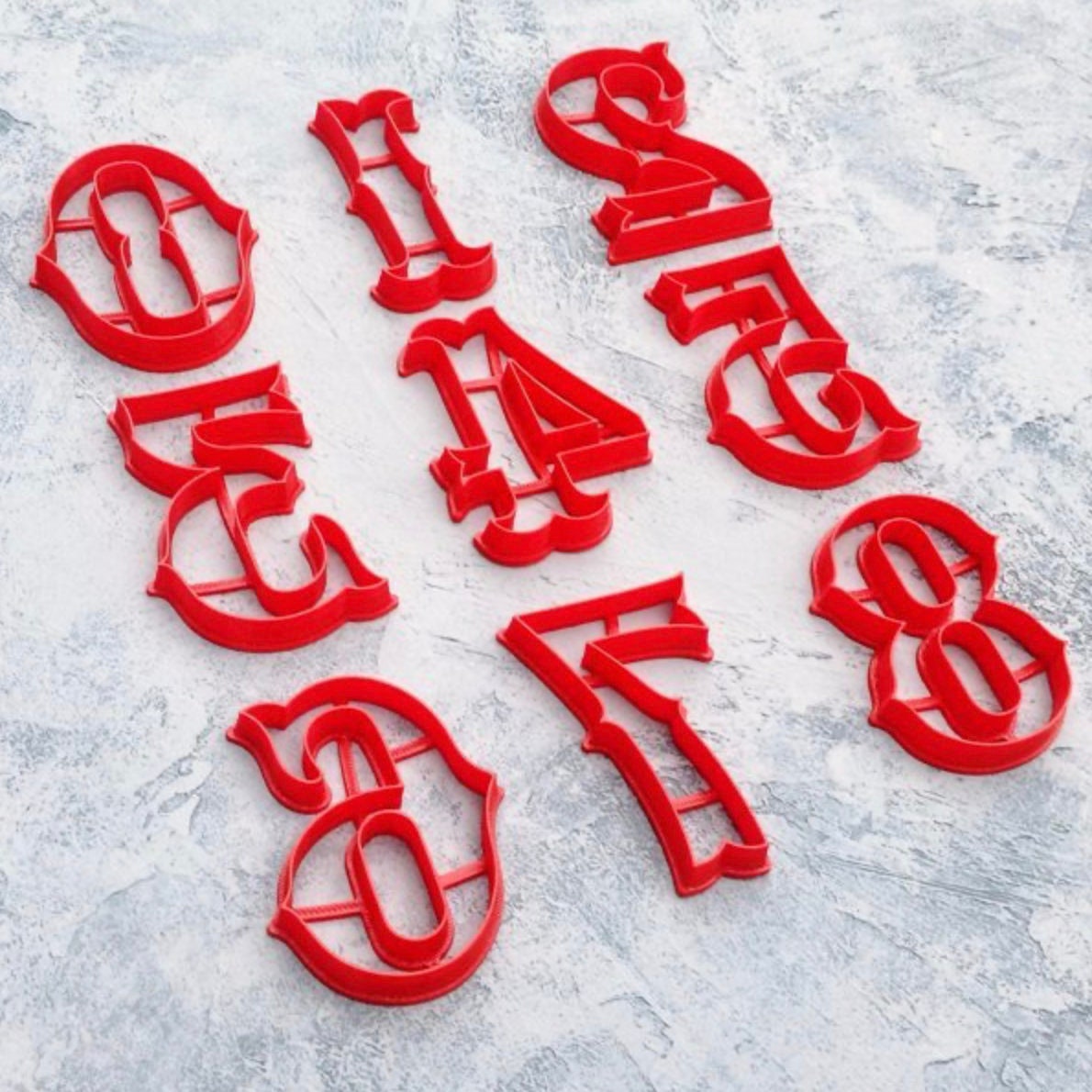 cookie numbers Numbers full set 0-9 Numbers cookie cutter Number fondant cutter Classic numbers cookie cutter set numbers cookie stamp