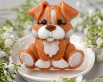 PUPPY MOLD, Soap Mold, Bath Bomb Mold, Chocolate Making Supplies, Dog Cake Decor, Fondant Mold, Pets Theme, Cute Dog Mold, Candle Wax Mold