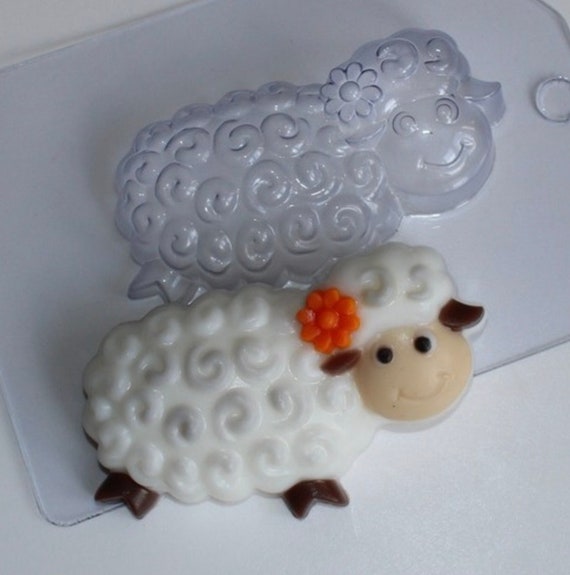 SHEEP MOLD, Cute Animal Shaped Soap Mold, Bath Bomb Mold, Chocolate Mold,  Cute Farm Animals Cake Decoration, Fondant Mold, Candle Wax Mold - Main Image