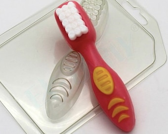 Molde para cepillo de dientes, molde para jabón dental, molde para bombas de baño de plástico, molde para chocolate, suministros para hacer jabón médico, molde para pastel de graduación de dentista, dulces