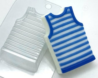 STRIPED SHIRT MOLD, Jabón Molde, Molde de bomba de baño, Molde de chocolate, Molde de ropa para hombre, Decoración de pasteles del día del padre, Molde de ropa de verano, Camiseta