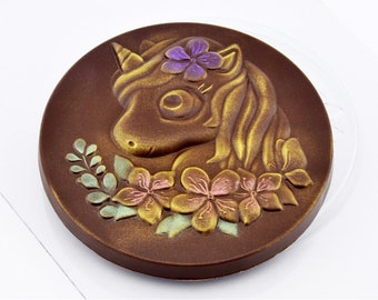 UNICORN MOLD, Chocolate Mold, Fondant Mold, Birthday Cake Decoration, Unicorn Medal Mold, Unique Baking Supplies, Fast Shipping, Shapem