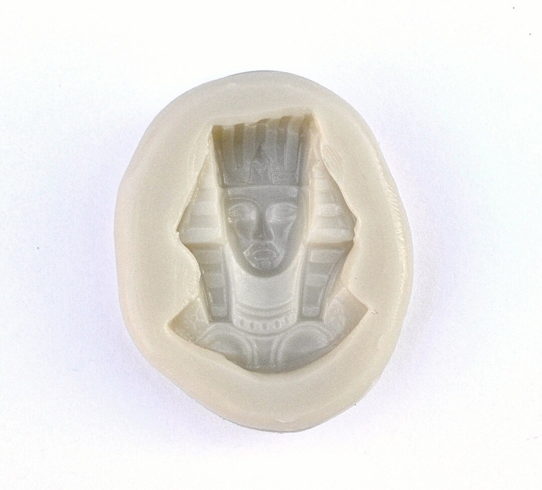 PHARAOH MOLD, Fondant Mold, Egyptian Mold, Highly Detailed Silicone
