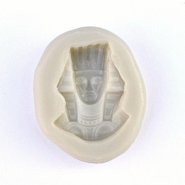 PHARAOH MOLD, Fondant Mold, Egyptian Mold, Highly Detailed Silicone Chocolate Mold, Resin Mold, Polymer Clay Mold, Jewelry Making Supplies