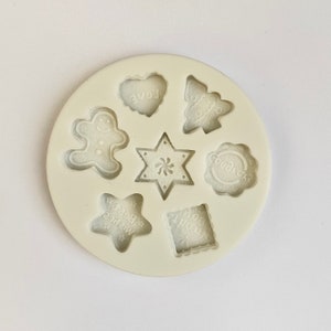 WEIHNACHTSVIELFALT FORM - Lebkuchen, Tannenbaum, Herz, Stern Keks FondantForm, Schokolade, Cupcake Dekoration Werkzeuge, Resin Gießform, Tonform
