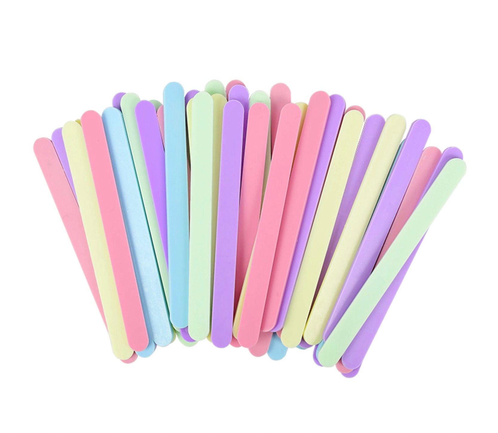 Incraftables Colored Popsicle Sticks for Crafts 600pcs (7 Colors