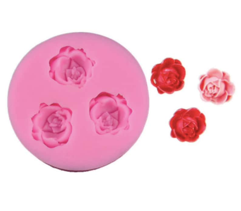 ROSE MOLD Roses Mold Silicone Floral Mold Mini Flower Mold Etsy