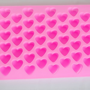 MINI HEARTS MOLD Silicone Soap Mold, 55 Heart Embeds Mold, Chocolate Candy  Mold, Small Hearts Mold, Polymer Clay, Ice Mold, Resin Supplies 