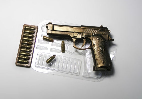 GUN MOLD, Gun Bullets Chocolate Mold, Soap Mold, Hunter Theme Cake  Decoration Mold for Him, Shotgun Candy Mold, Firearm Mold, Fathers Day