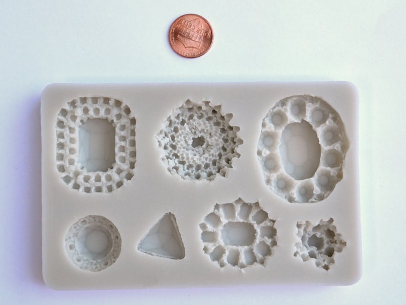 GEMS VARIETY MOLD Diamonds Silicone Fondant Mold Chocolate Etsy