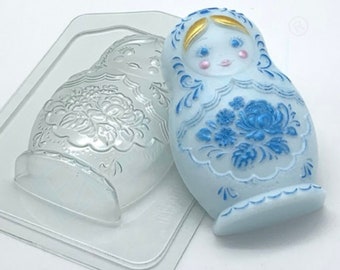 MATRYOSHKA MOLD, Russian Doll Soap Mold, Bath Bomb Mold, Chocolate Mold, Candy Mold, Kids Bath Bomb Mold, Cute Toy Mold, Candle Wax Mold
