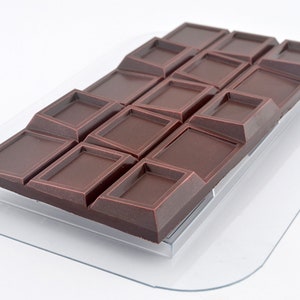 CHOCOLATE BAR MOLD, Inclined Pattern Mold, Unique Chocolate Mold, Baking Supplies, Candy Mold, Fondant Mold, Plastic Mould, Fast Shipping