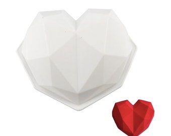Molde de corazón rompible, MENOS QUE PERFECTO Molde de chocolate de corazón grande, molde para hornear, molde de postre, molde de mousse, molde de silicona de alta calidad
