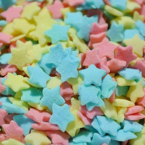BRIGHT STAR SPRINKLES, Twinkle Twinkle Little Star Theme Sugar Sprinkles for Cakes, Cupcake Decorating, Baking, Birthday Party Supplies