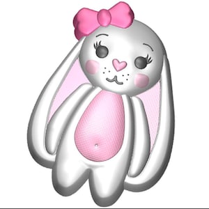 CUTE BUNNY MOLD, Plastic Soap Mold, Bath Bomb Mold, Chocolate Mold, Soap Making Supplies, Animals Mold, Baby Shower Supplies, Cake Decor