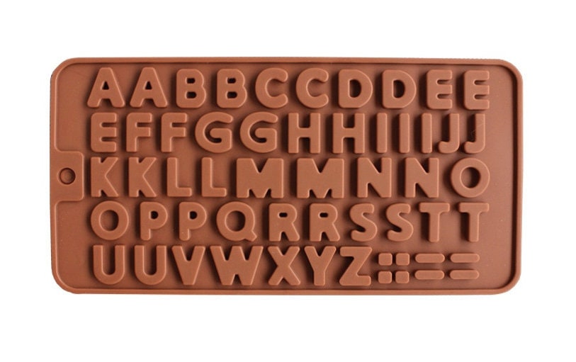 ALPHABET MOLD Letters Mold Chocolate Mold Candy Mold Cake Etsy