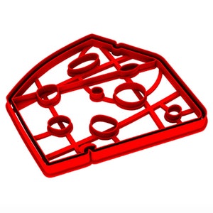 CHEESE SLICE Cookie Cutter, Fondant Cutter, Kuchendekoration, Maus-Thema-Form, Kunststoff-Cutter, Backbedarf, Käseform, schneller Versand