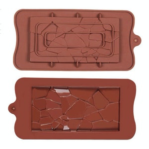 CHOCOLATE BAR MOLD, Silicone Baking Mold, Baker Supplies, Cake Decoration, Unique Candy Mold, Bakers Supplies, Fast Shipping, ShapemCom