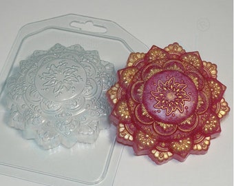 Indian Ornament Mold, Spiritual Mold, Plastic Soap Mold, Bath Bomb Mold, Pattern Chocolate Mold, Hindu Mold, Unique Soap Making Supplies
