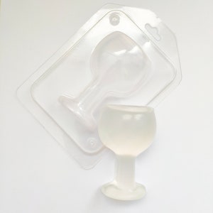 WINE GLASS MOLD, Chocolate Mold, Fondant Mold, Soap Mold, Unique Candle Wax Mold, Alcohol Bottle Mold, Wine and Cheese Mold, Bath Bomb Mold