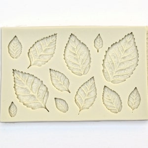 Leaves Mold, Leaf Mold, 12 Cavity Mold, Cake Decoration Mold, Fondant Mold, Cupcake Mold, Woodland Theme Mold, Resin Mold, Polymer Clay Mold