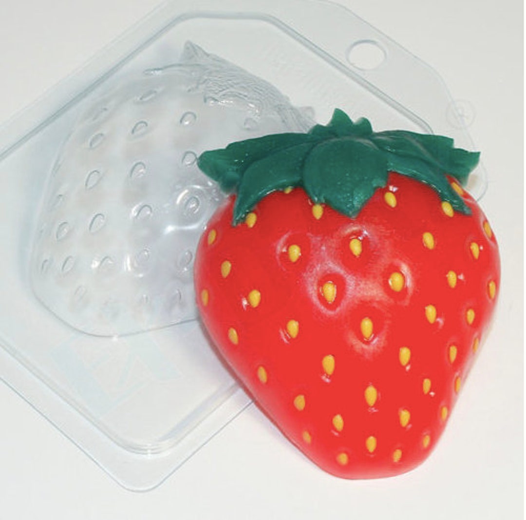 STRAWBERRY MOLD, Soap Mold, Bath Bomb Mold, Chocolate Mold, Summer