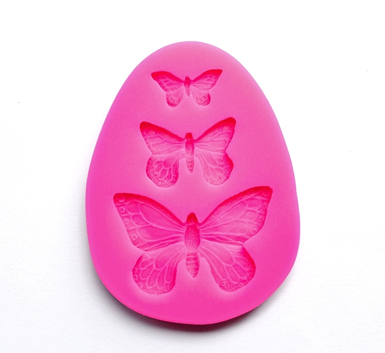 BUTTERFLY MOLD 3 Cavity Highly Detailed Butterflies Mold Etsy