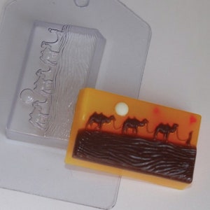 CARAVAN MOLD, Soap Mold, Bath Bomb Mold, Chocolate Mold, Arabic Theme Mold, Desert & Camels Mold, Cake Decoration Tools, Unique Plastic Mold