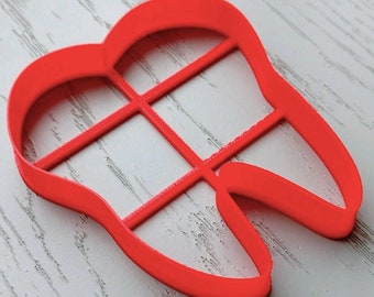 TAND COOKIE CUTTER, Molar Tooth Fondant Cutter, Dental Theme Cake Decoratie, Plastic Cookie Cutter, Tandarts Afstudeerceremonie Cake Decor, Medische