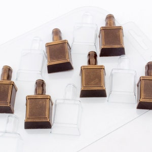 WHISKEY BOTTLES MOLD (6-Cavity Minis), Chocolate Mold, Fathers Day Cupcake Decoration Mold, Fondant Mold, Alcohol Bottle Mold, Beverage Mold