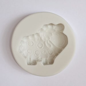SHEEP MOLD, Farm Animals Mold, Baby Shower Cake Decoration, Fondant Mold, Chocolate Mold, Baby Sheep Resin Mold, Clay Mold, Candle Wax Mold