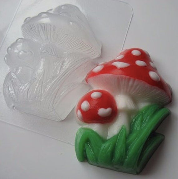 Soap Mold Novelty Mold MUSHROOM MOLD Woodland Mold Summer Alice in Wonderland Theme Mold Autumn Mold Chocolate Mold Bath Bomb Mold