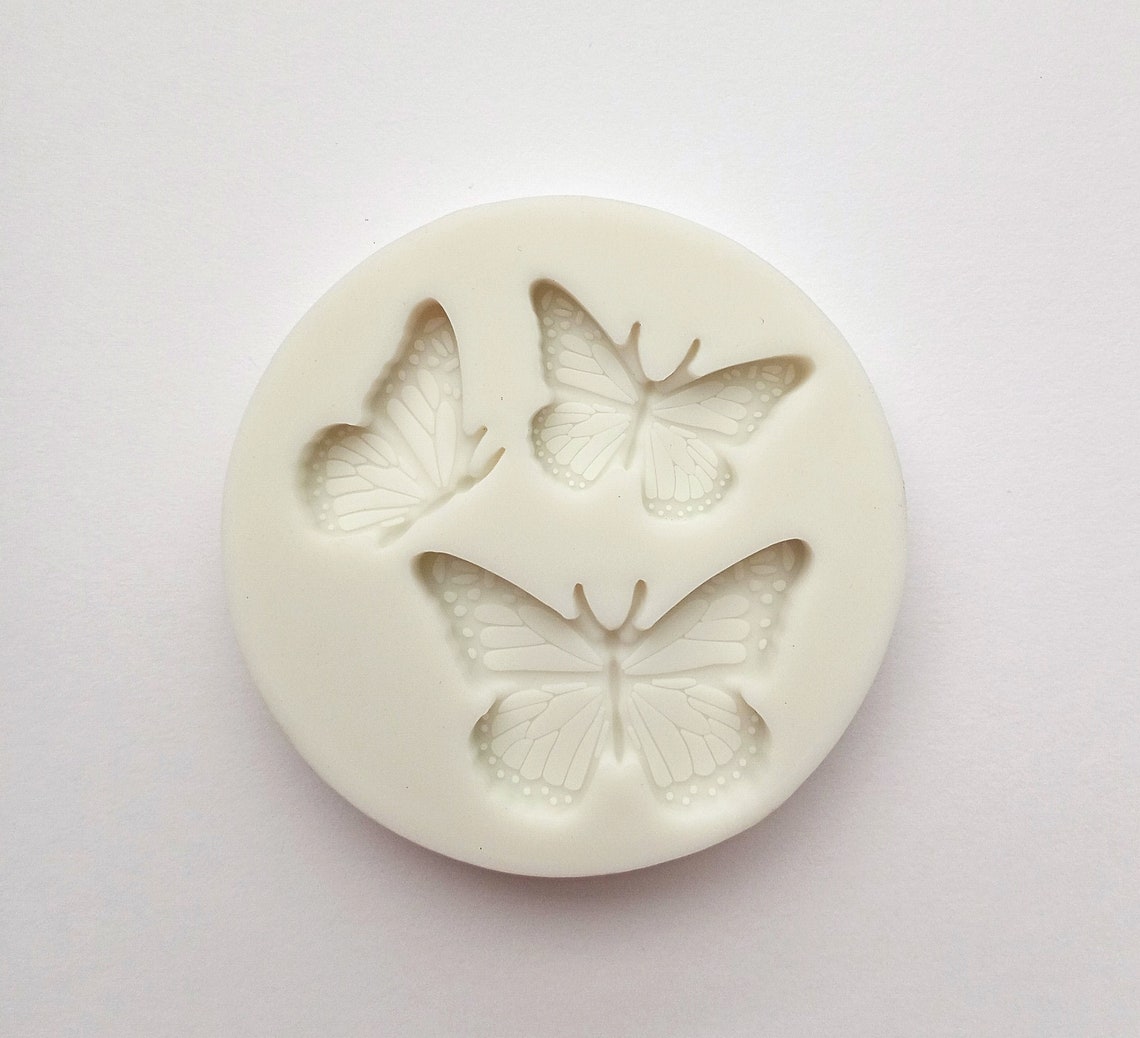 BUTTERFLY MOLD 3 Cavity Highly Detailed Butterflies Mold Etsy