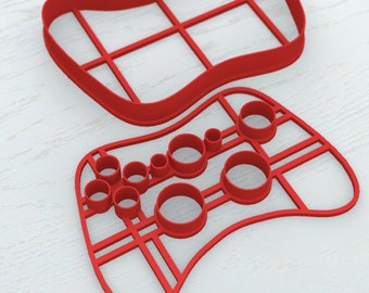 GAMEPAD COOKIE CUTTER, Fondant Cutter, Gamer Thema Kunststoff-Cookie-Cutter, Teen Kuchen Dekoration, Computer-Spiele-Kunststoff-Form, Backbedarf