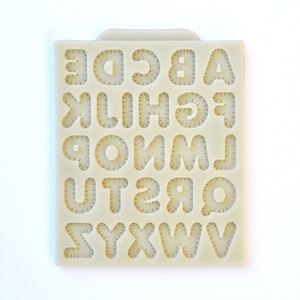 KNITTED ALPHABET MOLD, Cute Letters Silicone Fondant Mold, Baby Shower Cake Decoration Mold, Chocolate Mold, Letter Mold, Resin Jewelry Mold