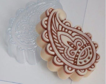 Paisley Mold, Soap Mold, Bath Bomb Mold, Plastic Mold, Paisley Pattern Chocolate Mold, Spiritual Hindu Mold, Unique Soap Making Supplies
